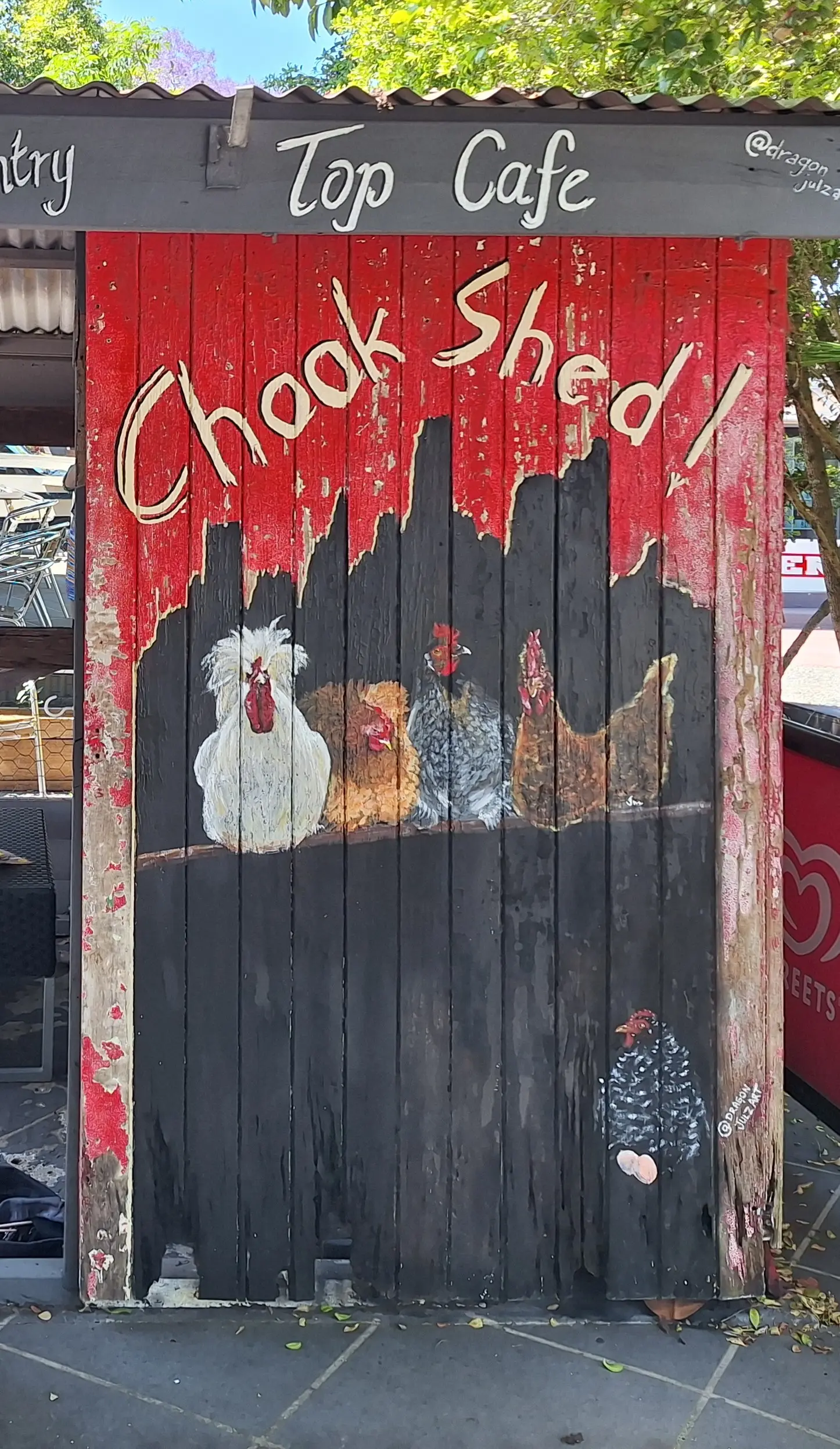Chook Shed Mural, Kenilworth